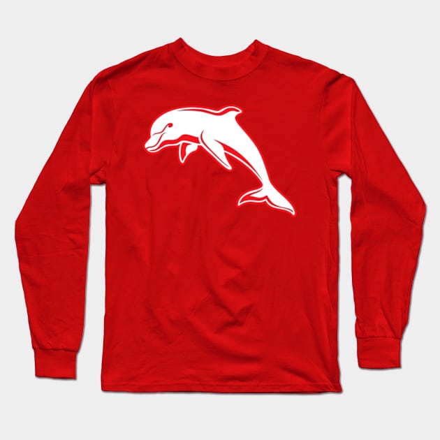 Dolphins NRL rugby Long Sleeve T-Shirt by zachbrayan